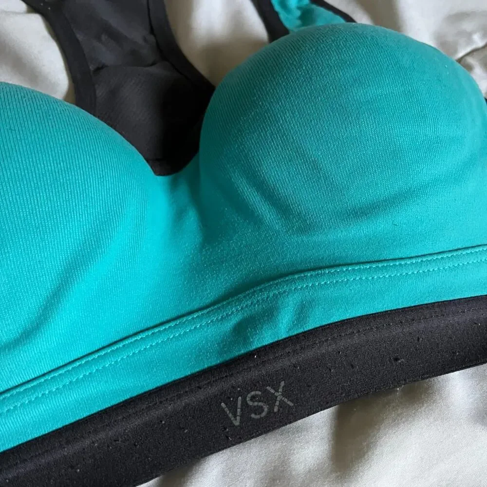 Vintage Y2K Bright Blue VSX Sports Bra from Victoria's Secret
